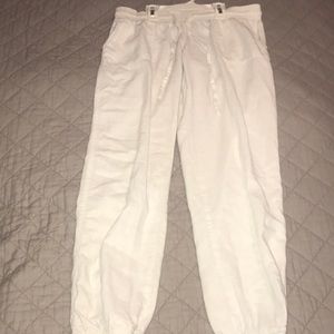 White hippy pants